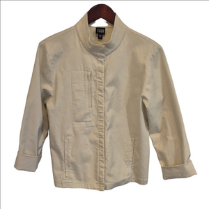 Eileen Fisher Tan Denim Twill Cotton Jacket for Women
